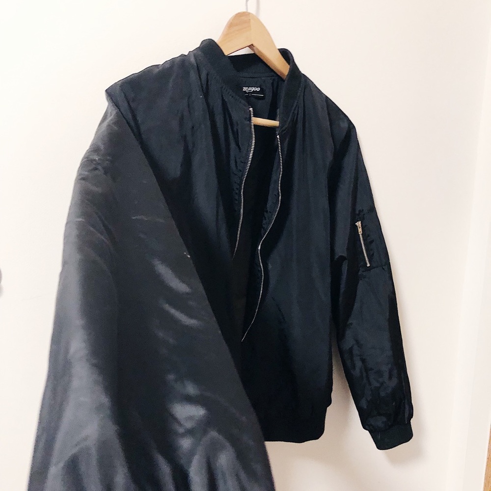 Cropped Bomber Jacket